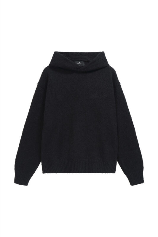 Represent Jet Black Heavy Boucle Hoodie