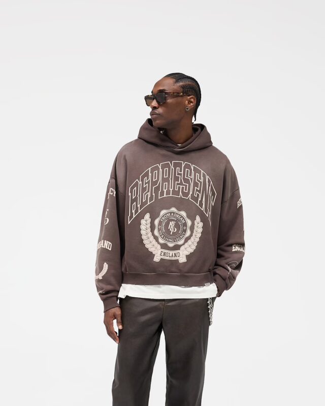Represent Legacy Crest Hoodie Nero2