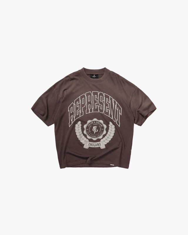 Represent Legacy Crest T-Shirt Stained Nero