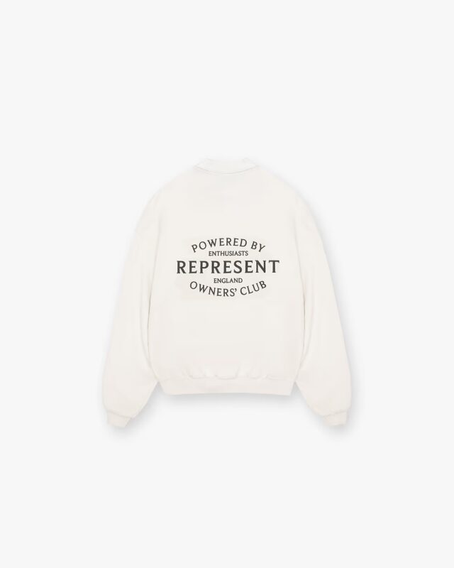 Represent Owners Club Stamp Sweater Flat White