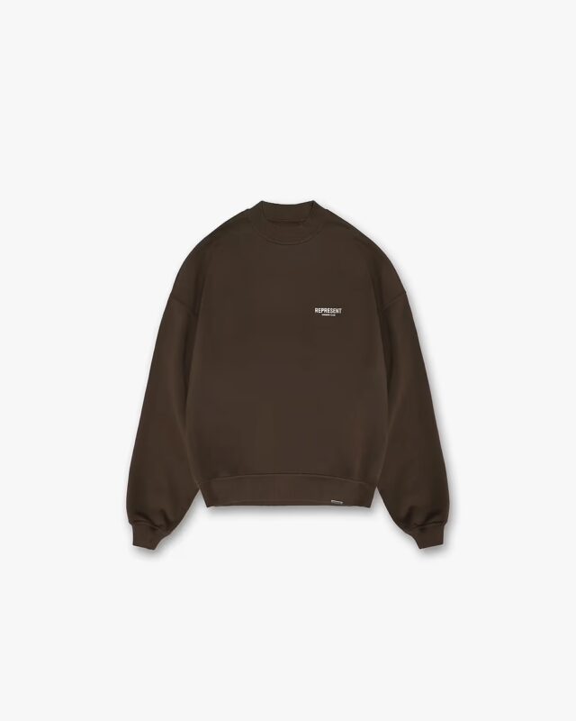 Represent Owners Club Sweater Brown1