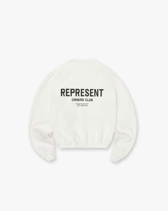 Represent Owners Club Sweater Flat White