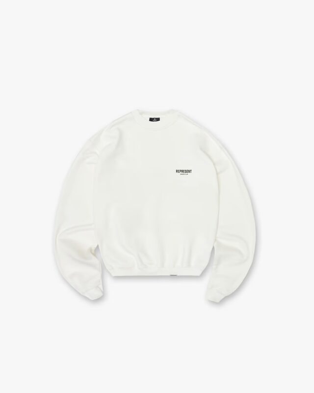 Represent Owners Club Sweater Flat White1