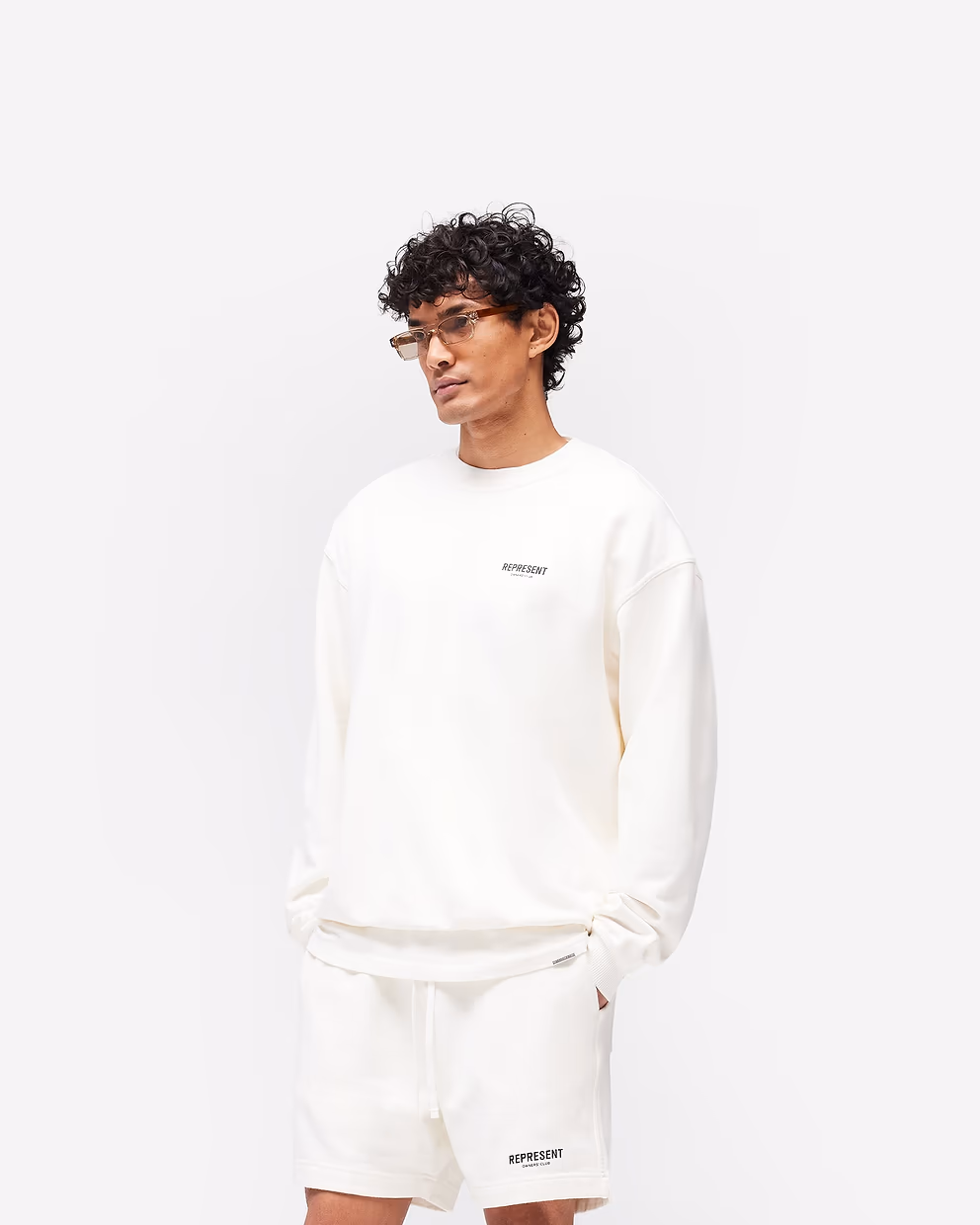 Represent Owners Club Sweater Flat White3