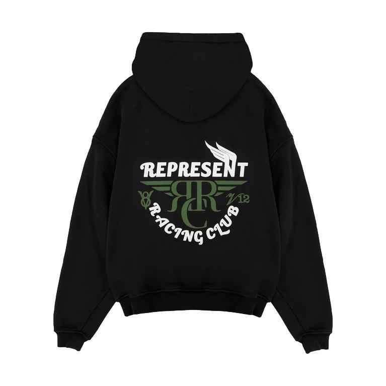 Represent Racing Club Hoodie Jet Black