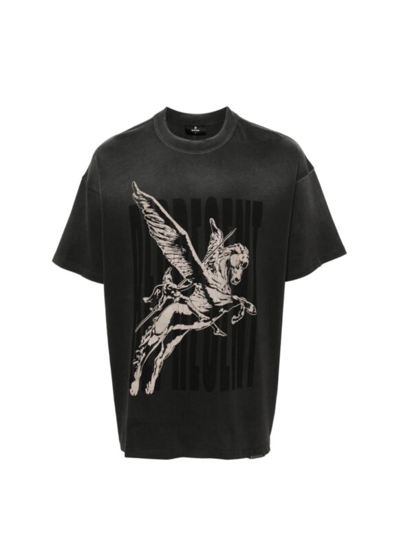 Represent Spirits Mascot Cotton T-Shirt Aged Black