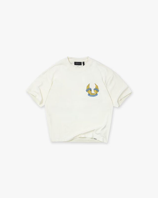 Represent X Belstaff Born To Bike T-Shirt Flat White