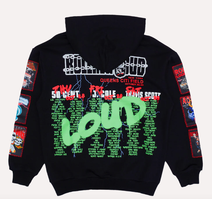 Travis Scott Rolling Loud Tune In Hoodie Black