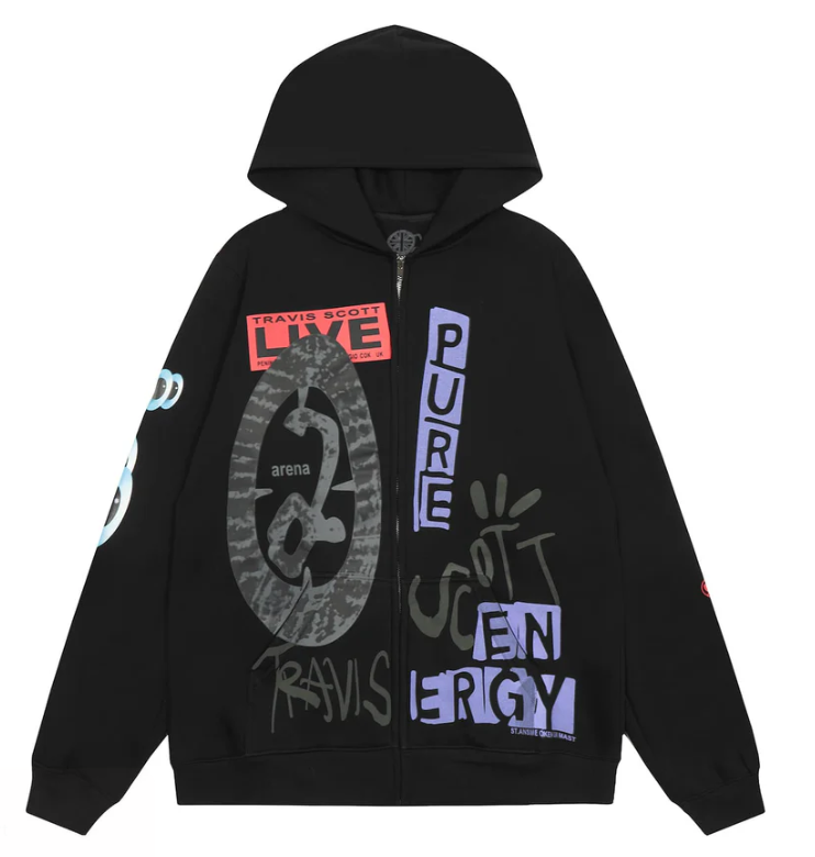 Travis Scott O2 Pure Hoodie Black