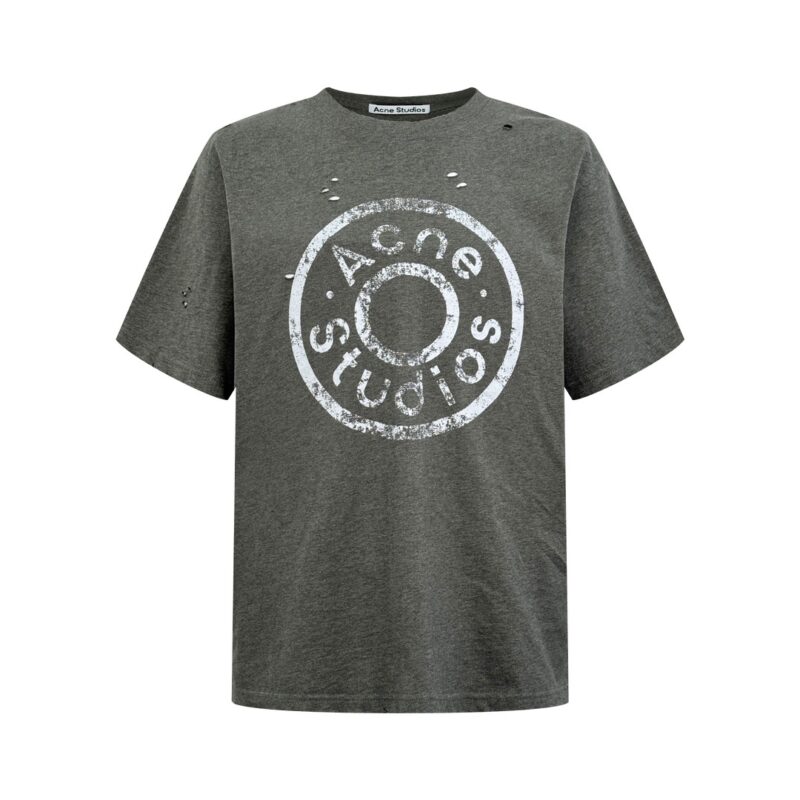 Acne Studios Distressed Stamp Logo T-Shirt