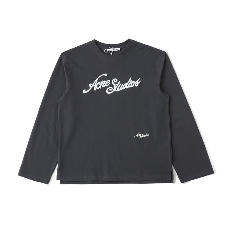 Acne Studios Double Script Logo Long-Sleeve Top