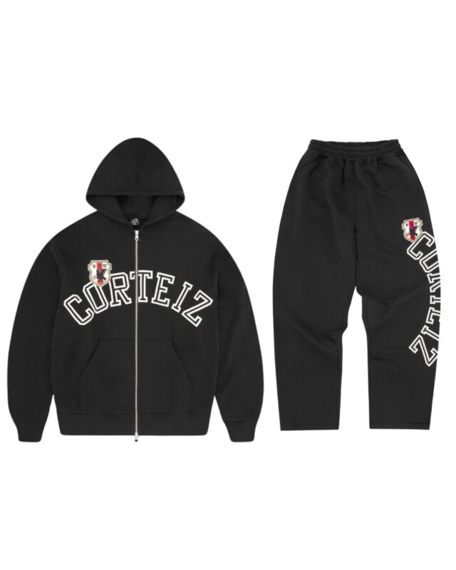 Corteiz Black Arch Shield Tracksuit