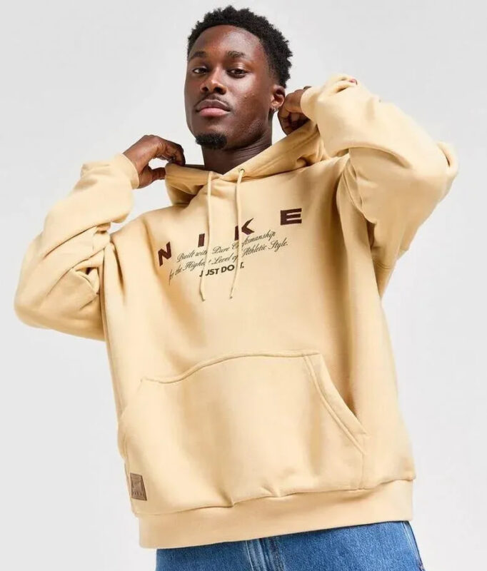 Nike Fleece Hoodie «Just Do It» Beige