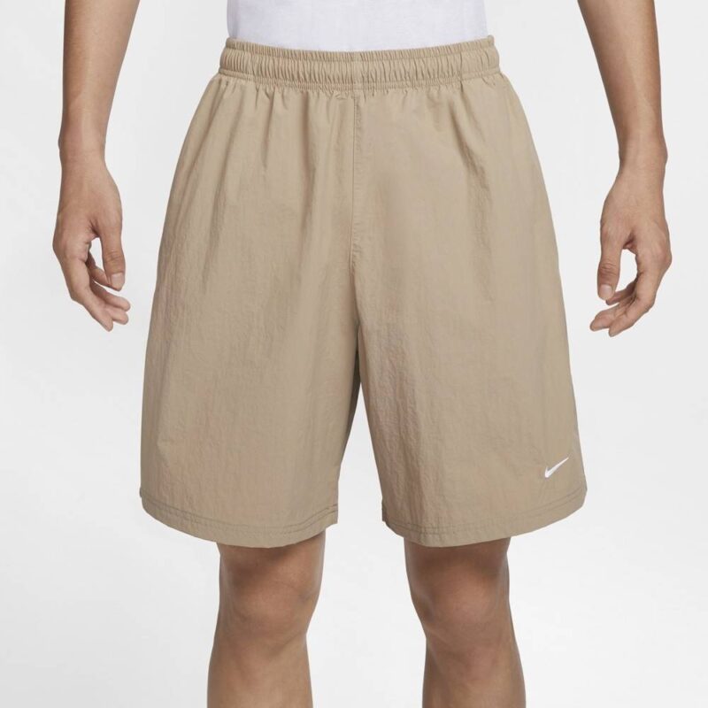 Nike Solo Swoosh Woven Shorts Beige