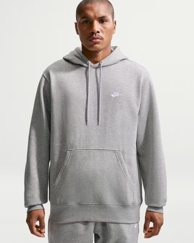 Nike Club Fleece Hoodie Grey