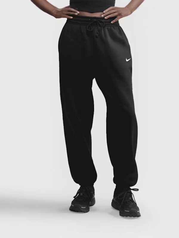 Nike Phoenix Fleece High-Waisted Oversized Sweatpants Black