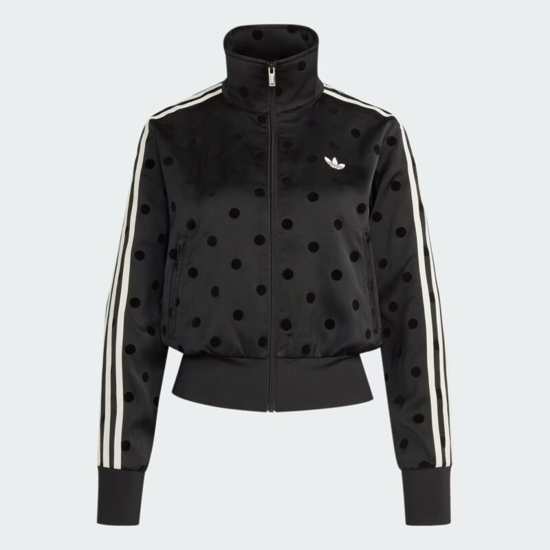 adidas Originals Satin Polka Dots TT Track Top Black