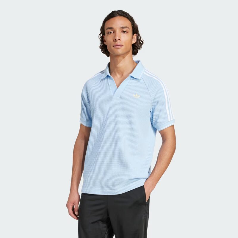 adidas Originals Waffle Polo Tee Blue