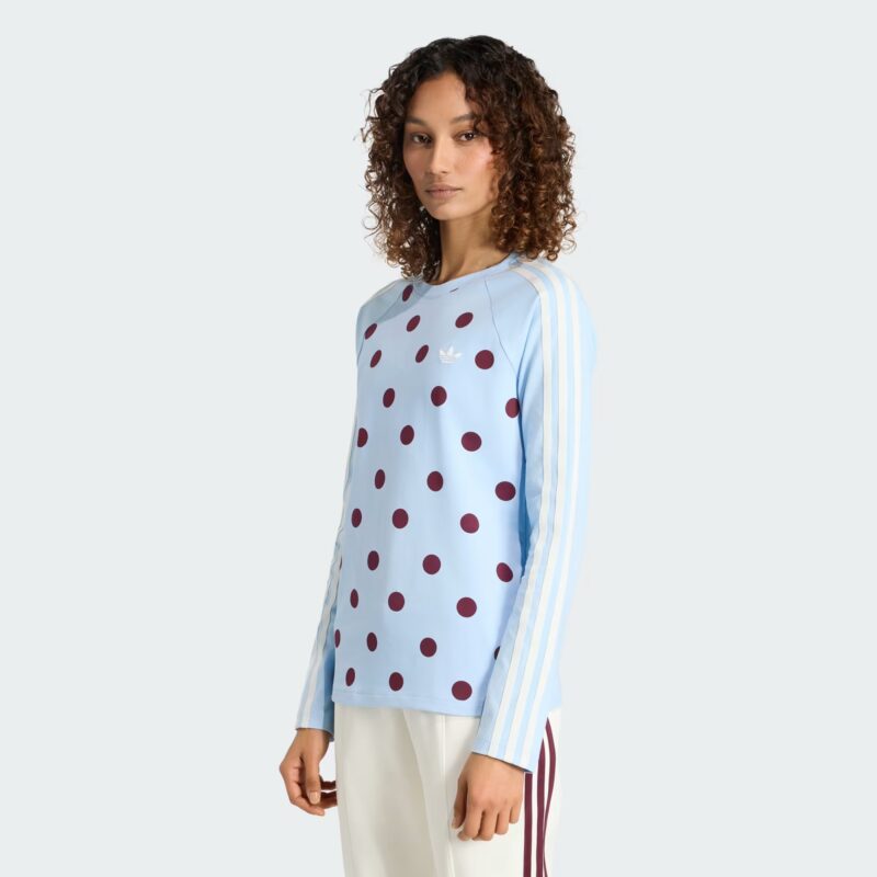 Adidas Originals Polka Dots Slim Long Sleeve Blue